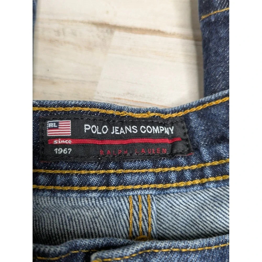 Vintage Polo Ralph Lauren Mens High Rise Cell Phone Carpenter Jeans Size 38x32